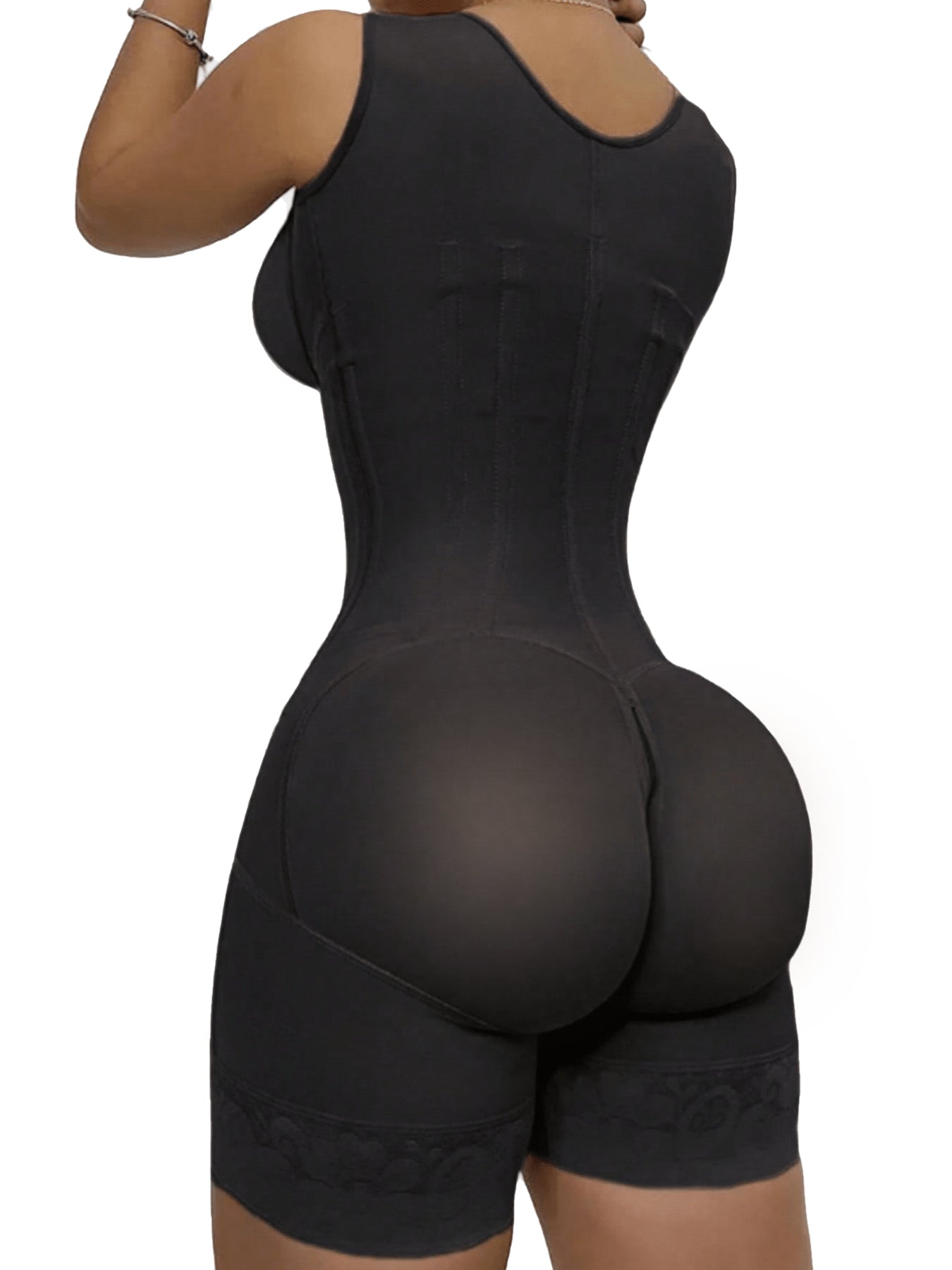 SHAPMAMA™ High Compression Shapewear with Front Zipper and Mid Thigh