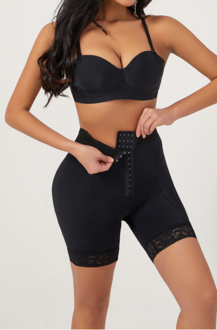 SHAPMAMA™ Women High Waist Adjustable Hook Tummy Control Shapewear Butt Lifting Hip Enhancement Panties with Removable Pad