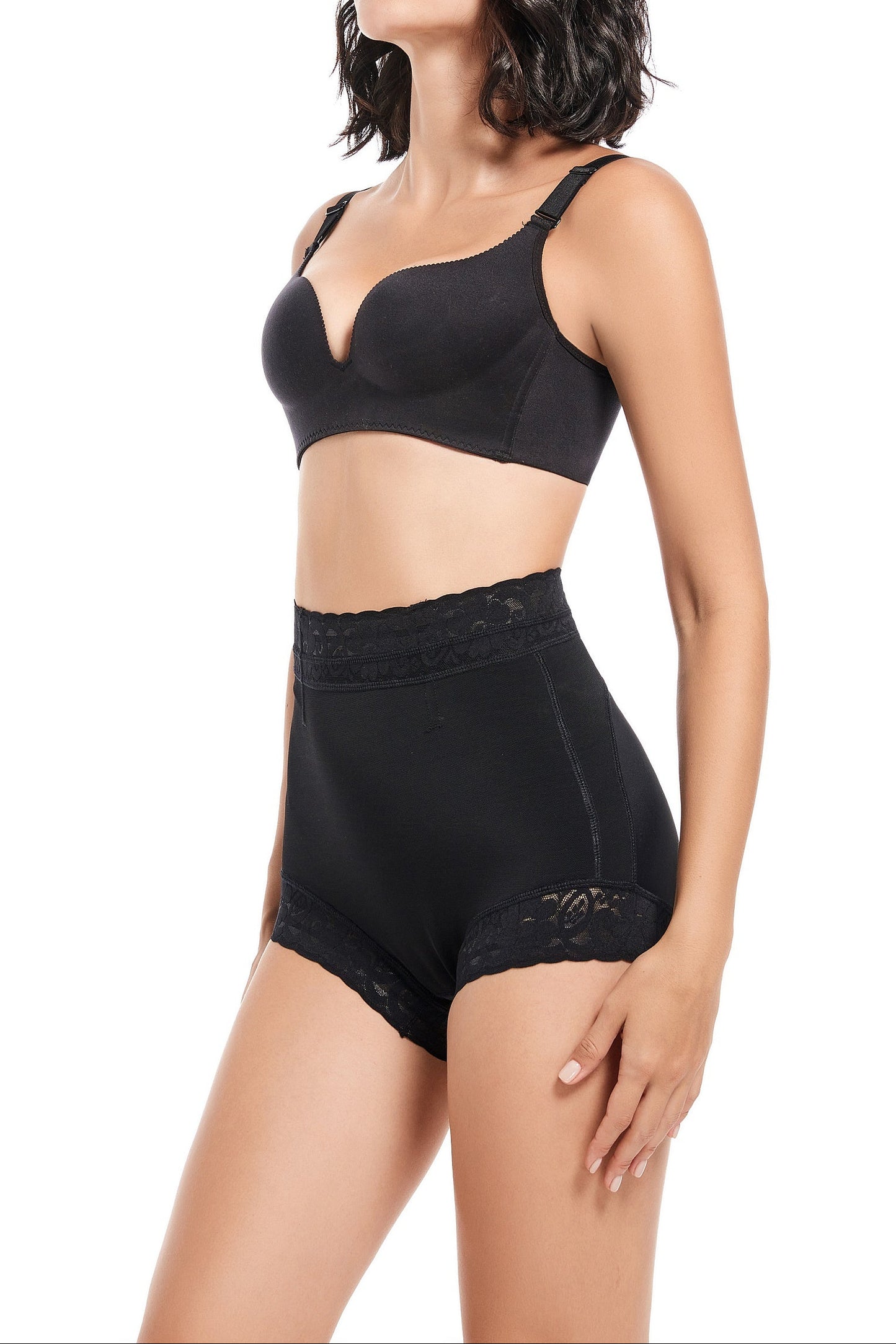 SHAPMAMA™ Classic Women's Body Shaper with Lace Butt Lifter Tummy Control Underwear Panties Smoothing Briefs