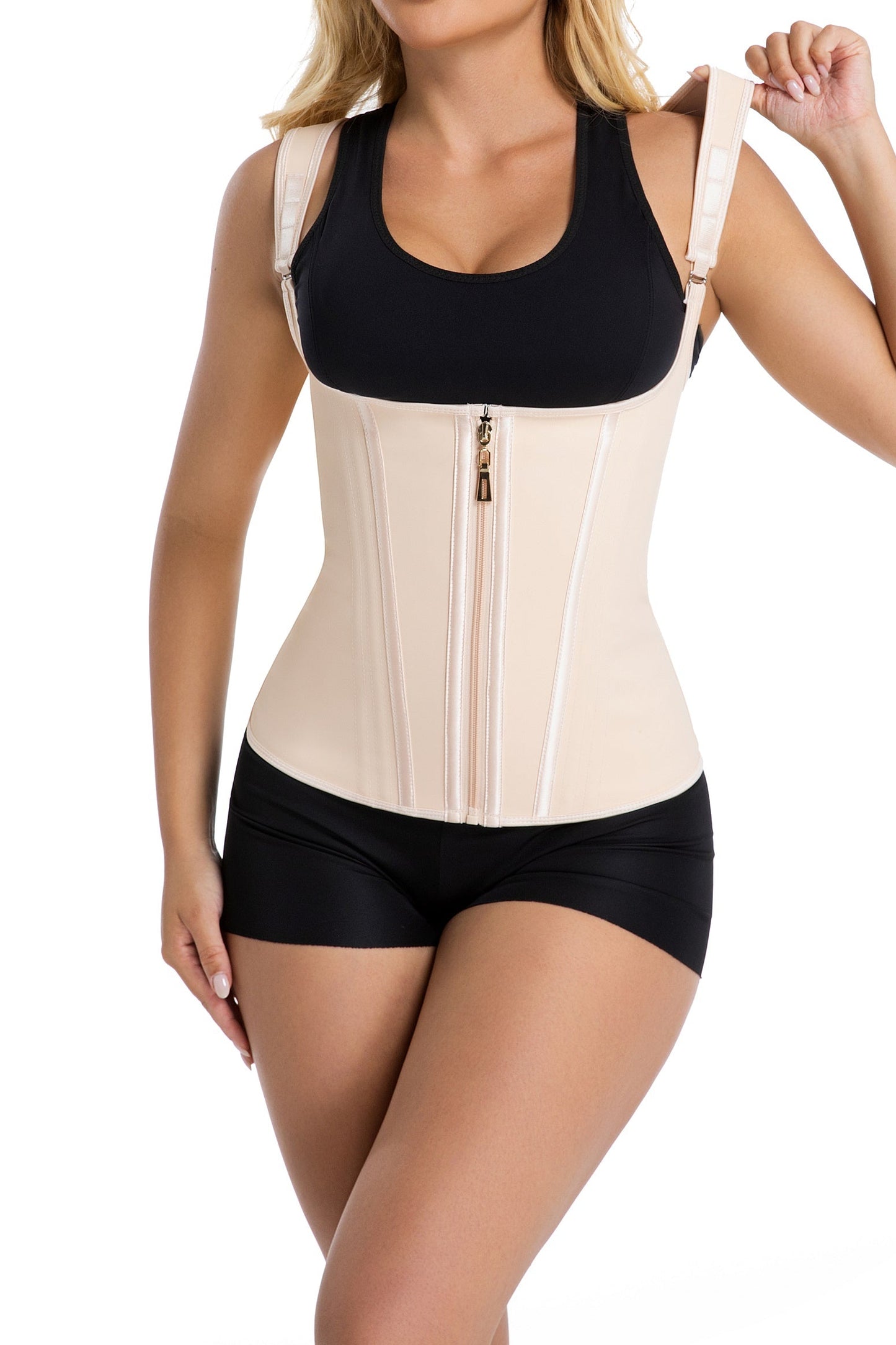 SHAPMAMA™ Double Compression Fajas Colombianas Tummy Control Steel Boned Waist Trainer