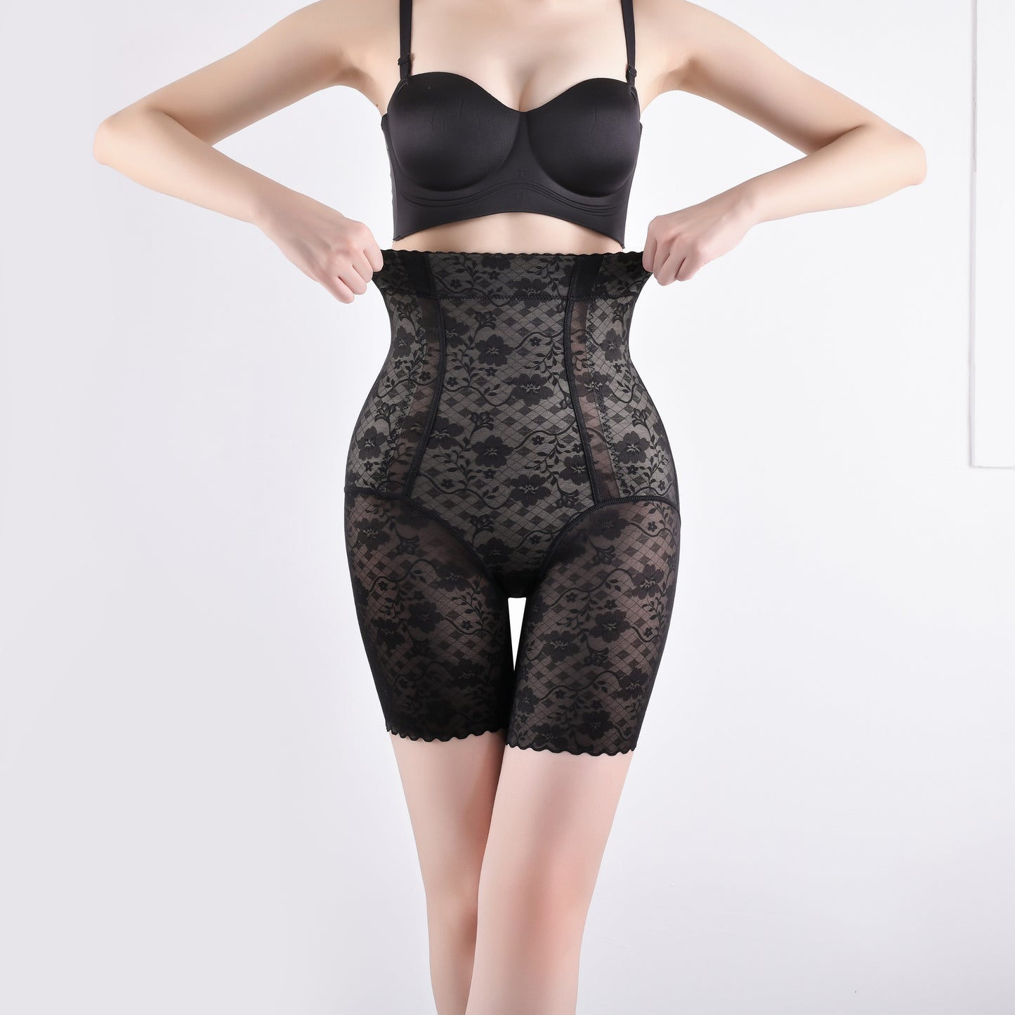 SHAPMAMA™ Transparent Breathable Floral Women's Shapers Postpartum Body Shaping and Abdominal Panties