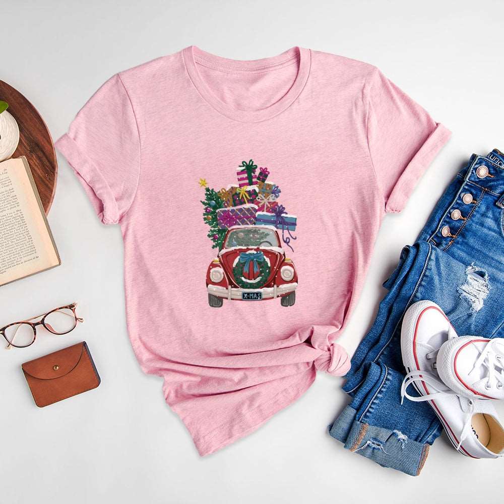 Creative Printed Round Neck T-Shirts, Break Through Conventional Imagination - podsforgirl 