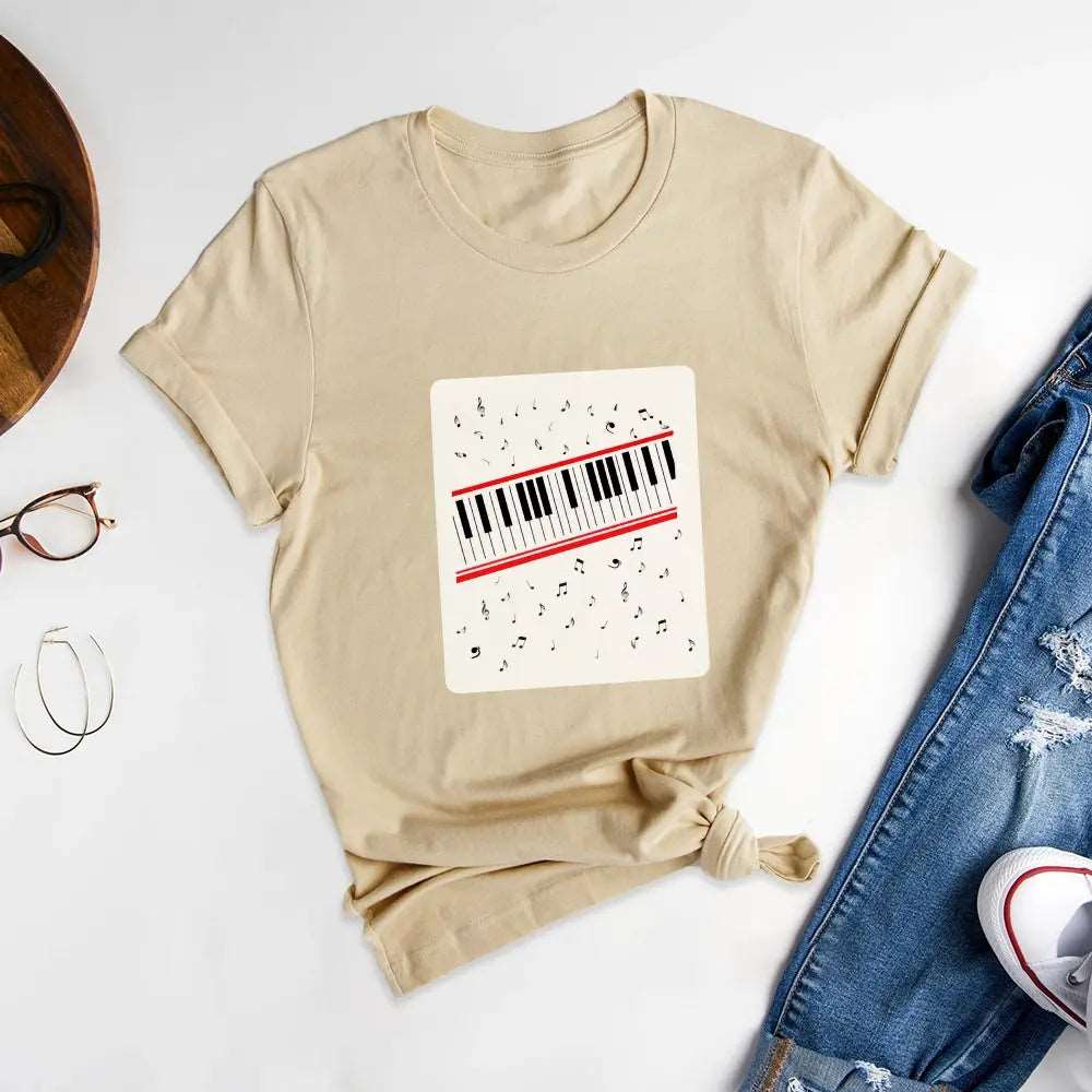 Creative Printed Round Neck T-Shirts, Break Through Conventional Imagination - Podsforgirl