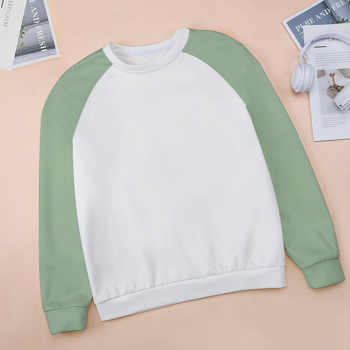 Premium Cotton Raglan Crewneck Sweatshirt - A Wardrobe Essential.