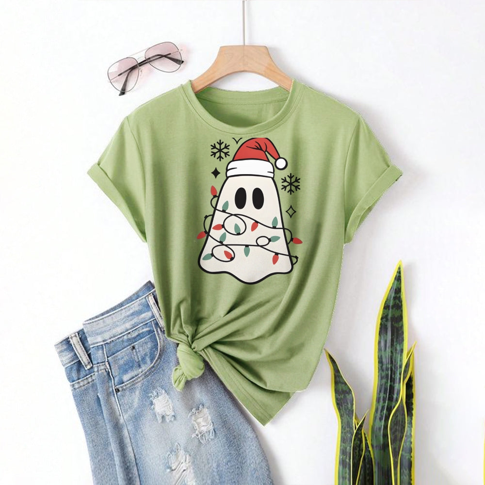 Women Round Neck Short Sleeve Fashion Simple and comfortable Casual Daily T-Shirt - podsforgirl 