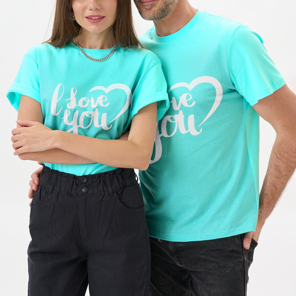 Soft Cotton Couple T-Shirts, Simple, Comfortable, and Stylish