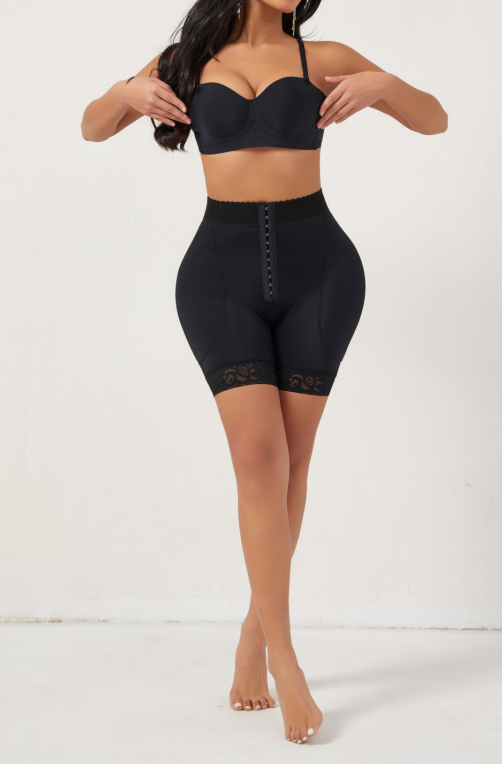 SHAPMAMA™ Women High Waist Adjustable Hook Tummy Control Shapewear Butt Lifting Hip Enhancement Panties with Removable Pad