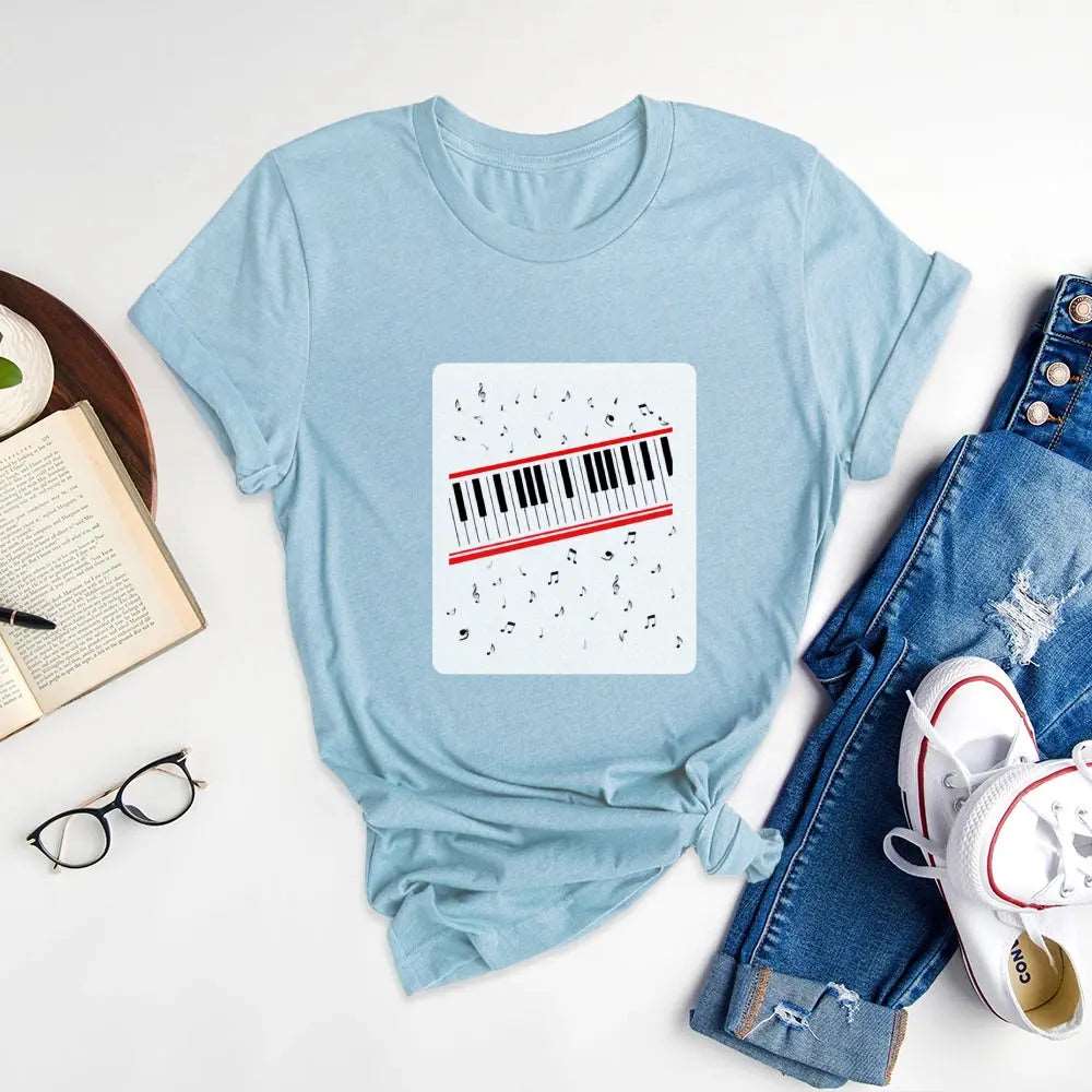 Creative Printed Round Neck T-Shirts, Break Through Conventional Imagination - Podsforgirl