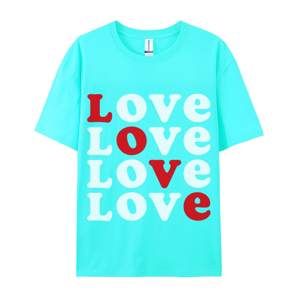 Pure Cotton Couple T-Shirts - Classic and Comfortable