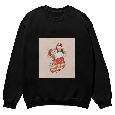 Merry Round-Neck Sweatshirt for Christmas: A Yuletide Essential - podsforgirl 