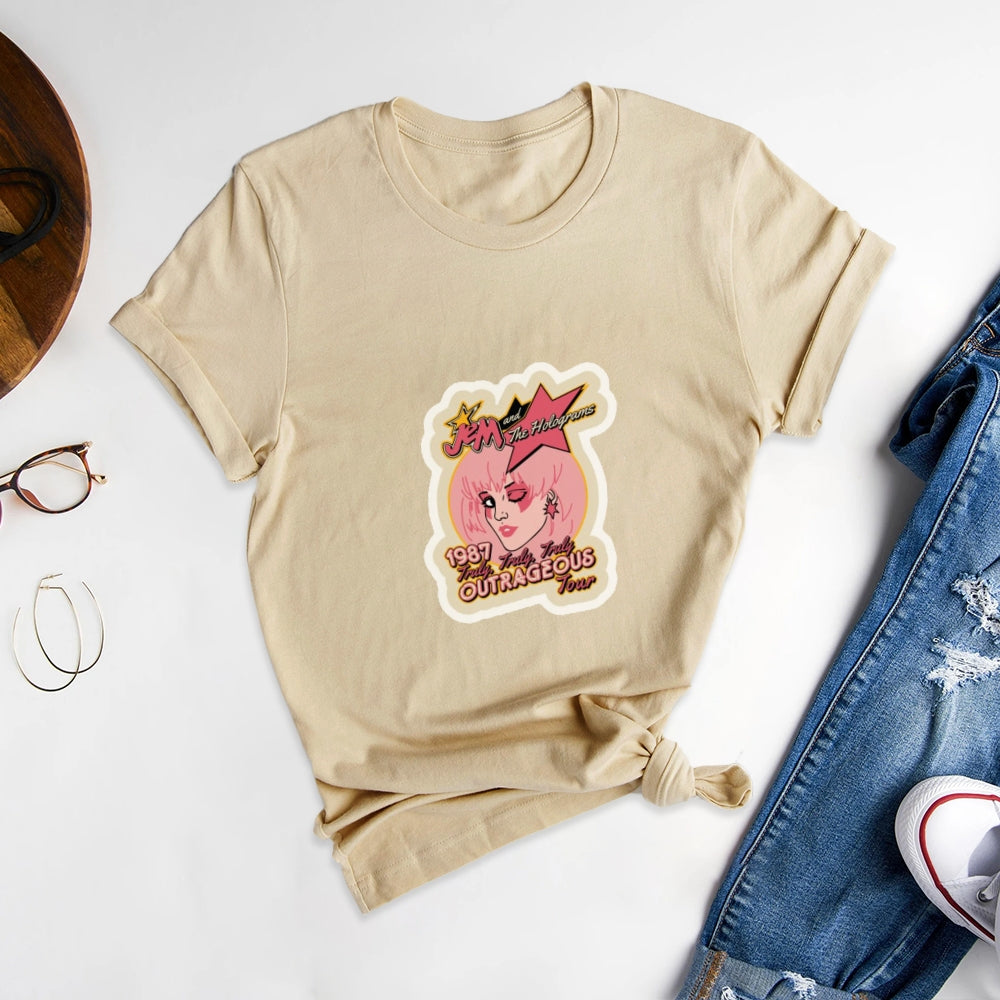 Customize Your Exclusive Printed Round Neck T-Shirt, Show Extraordinary Charm - podsforgirl 