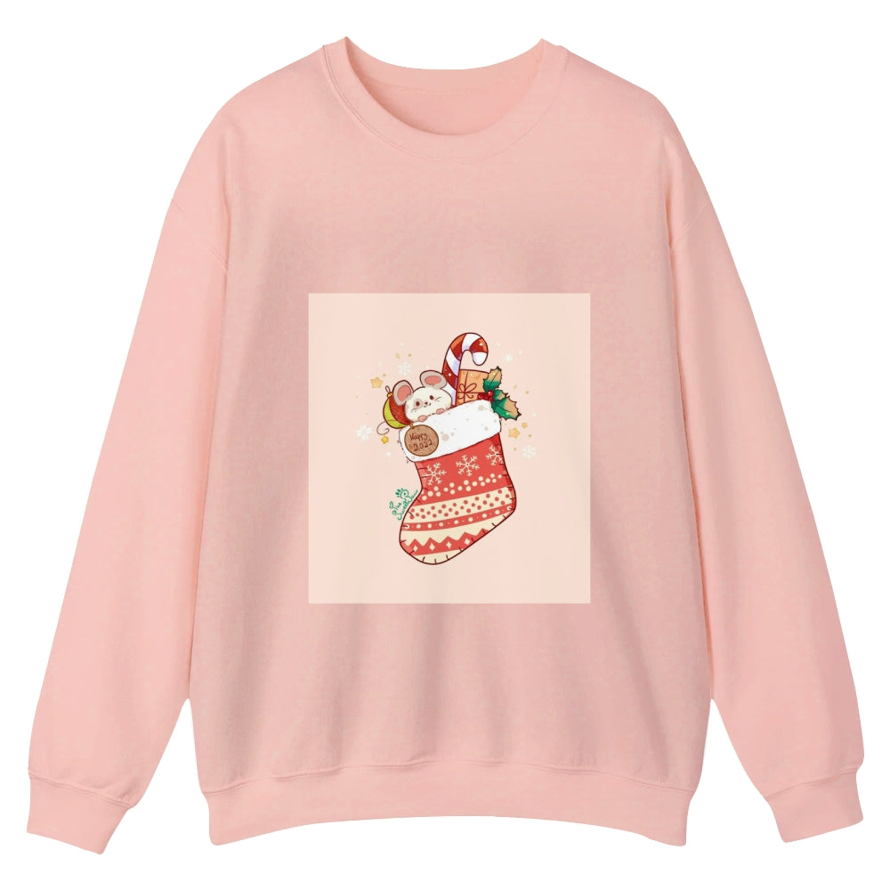 Merry Round-Neck Sweatshirt for Christmas: A Yuletide Essential - podsforgirl 