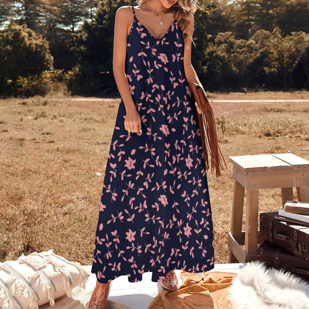 Floral Spaghetti Strap Maxi Dress: A Summer Favorite