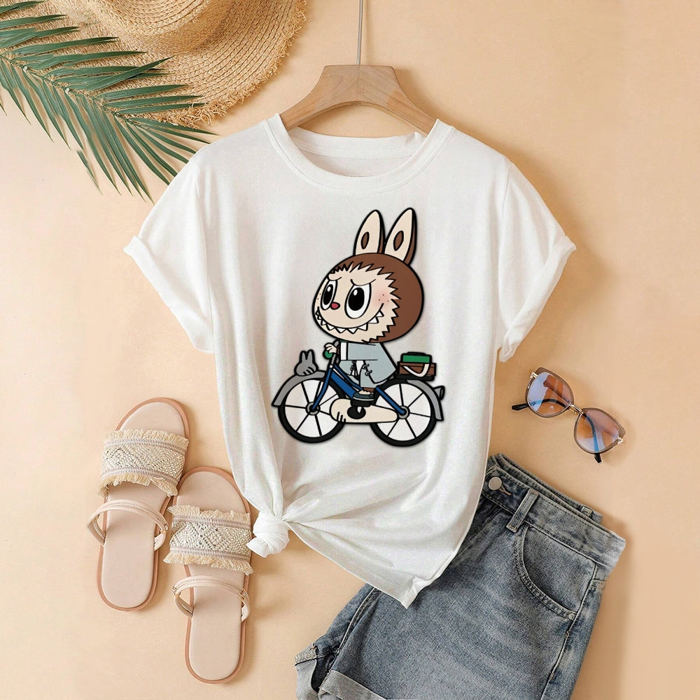 Women Round Neck Short Sleeve Fashion Simple and comfortable Casual Daily T-Shirt - podsforgirl 