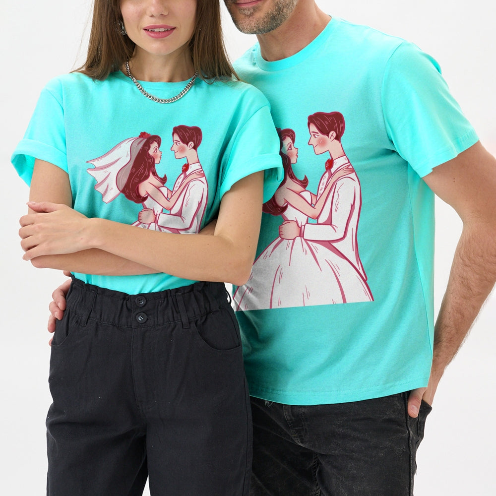 Matching Tees for Him and Her, Soft Cotton Comfort for Couples