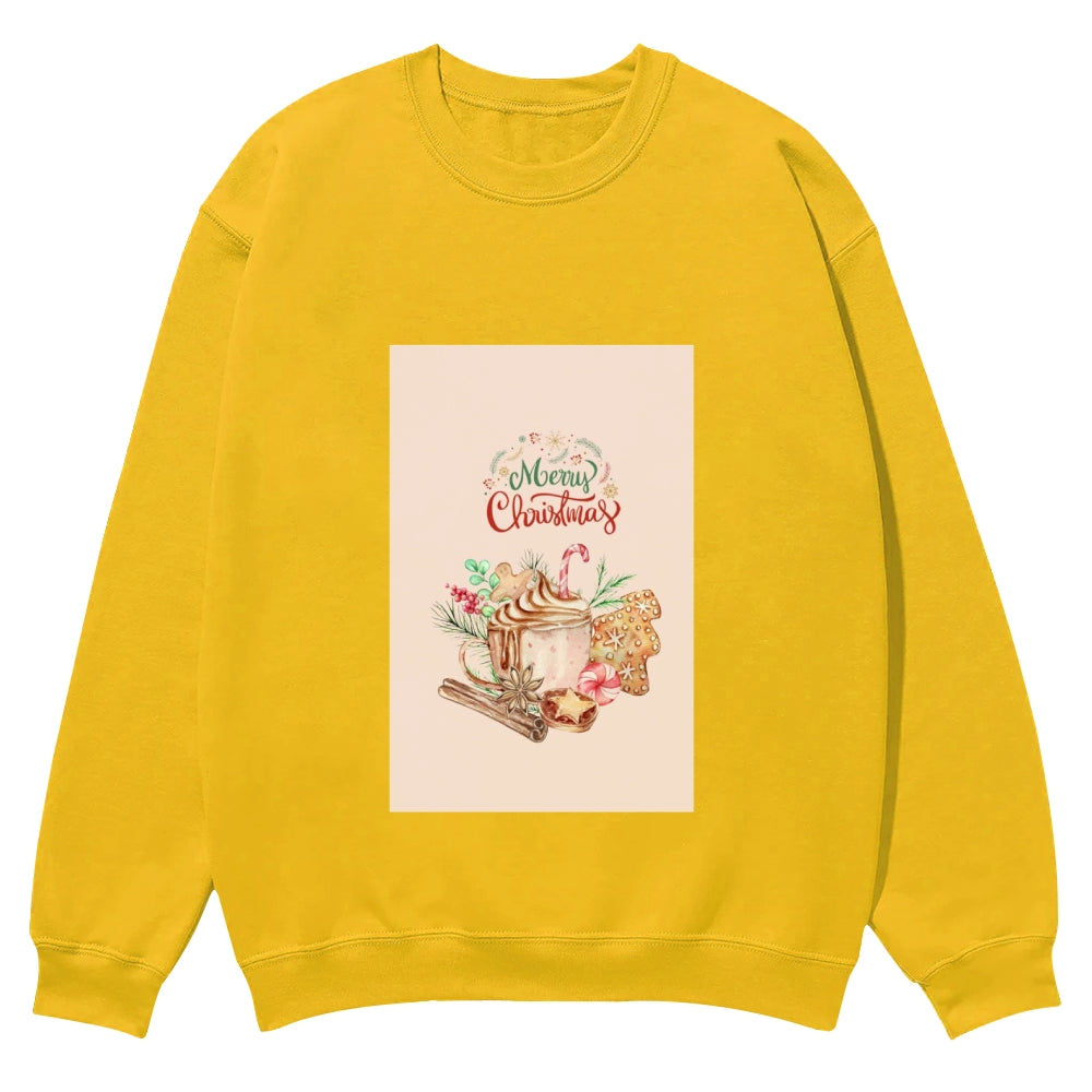 Fashionable Christmas Round Neck Sweatshirt, Lead Festival Trend - podsforgirl 