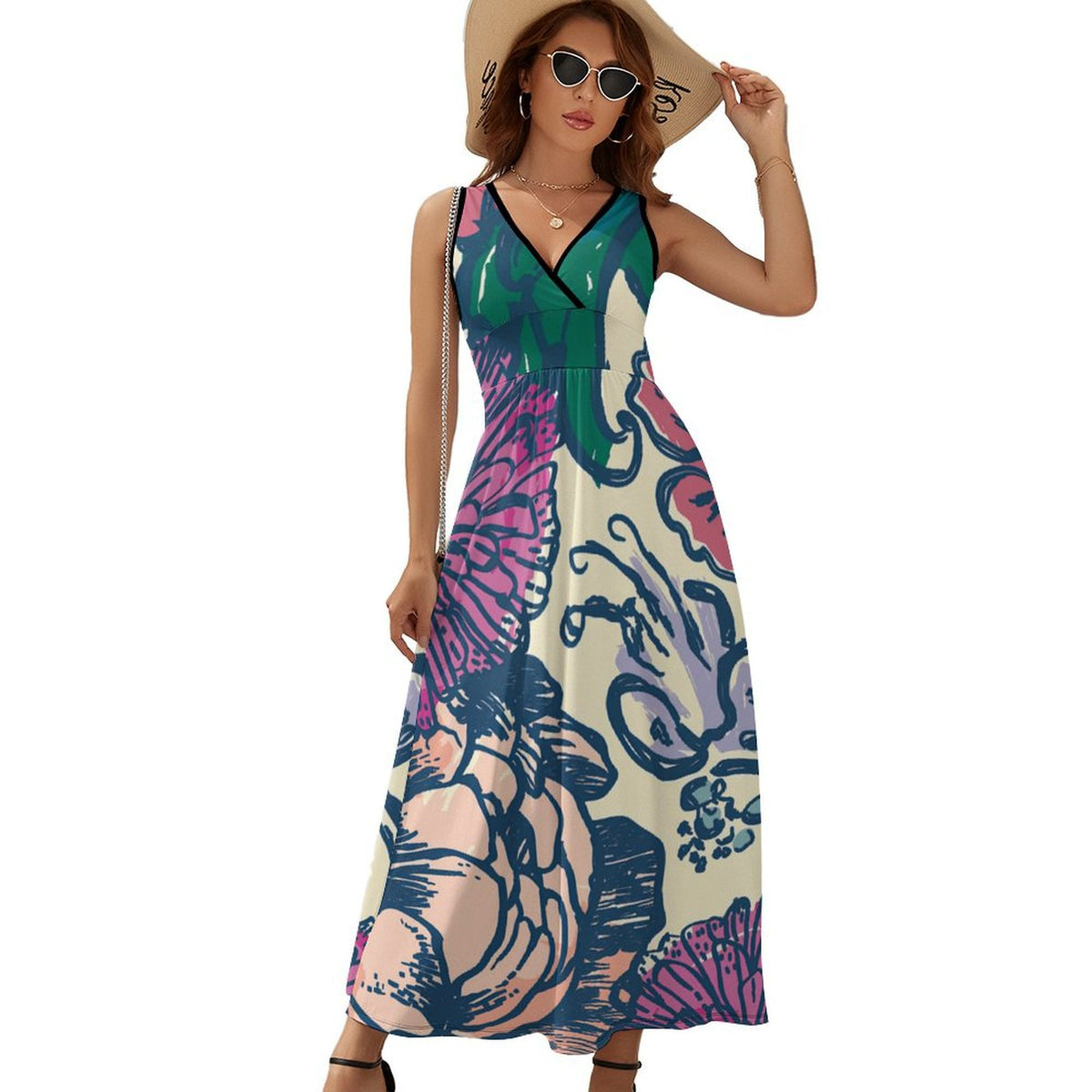 Sleeveless Maxi Dress: Effortless Elegance Unleashed - podsforgirl 