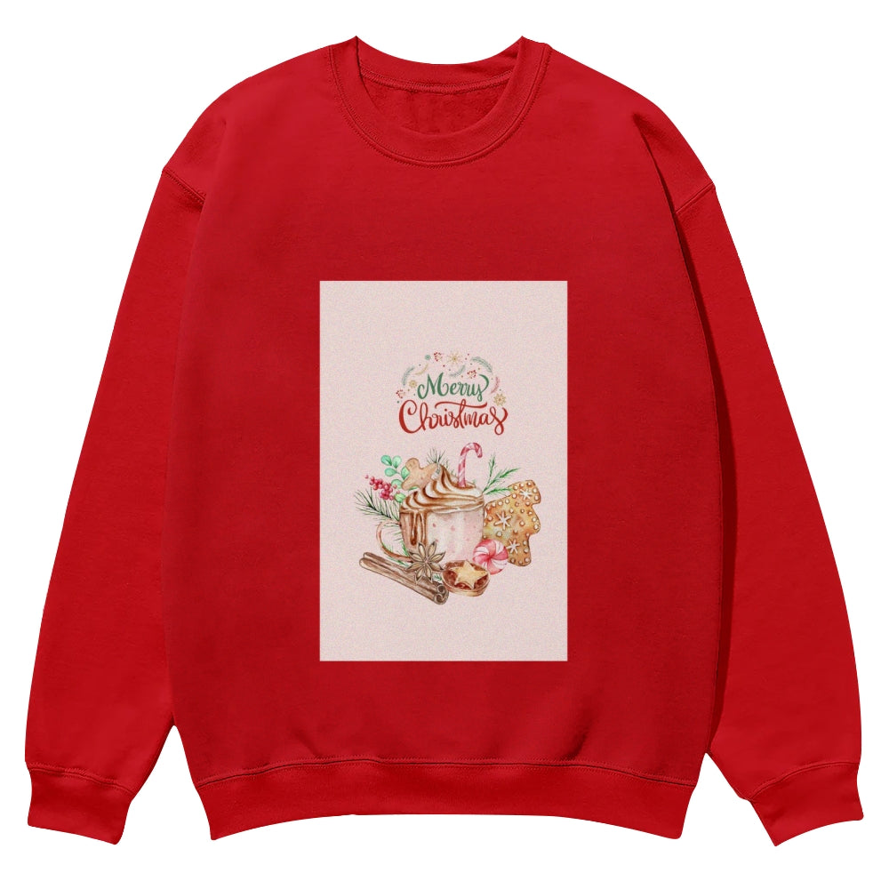 Fashionable Christmas Round Neck Sweatshirt, Lead Festival Trend - podsforgirl 