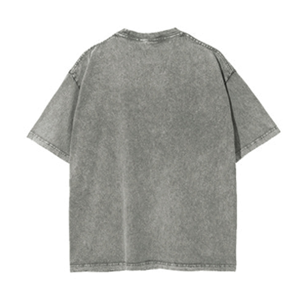 Vintage Washed Crewneck T-Shirt | Soft Cotton Fabric - podsforgirl 