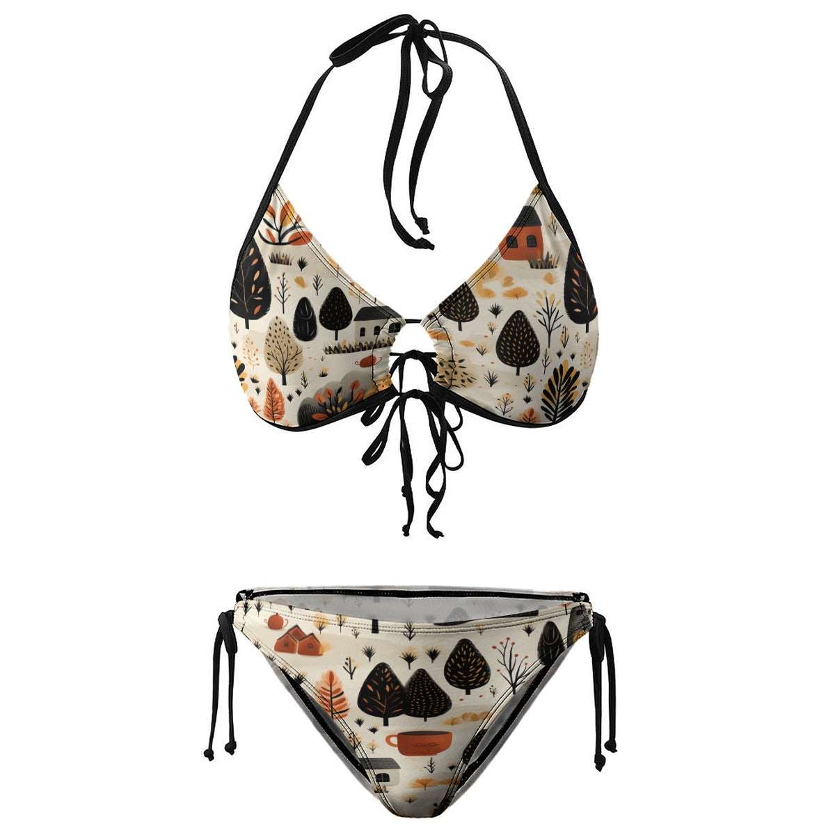 Charming Bikini Ensemble: Your Gateway to a Confused Beach Look - podsforgirl 