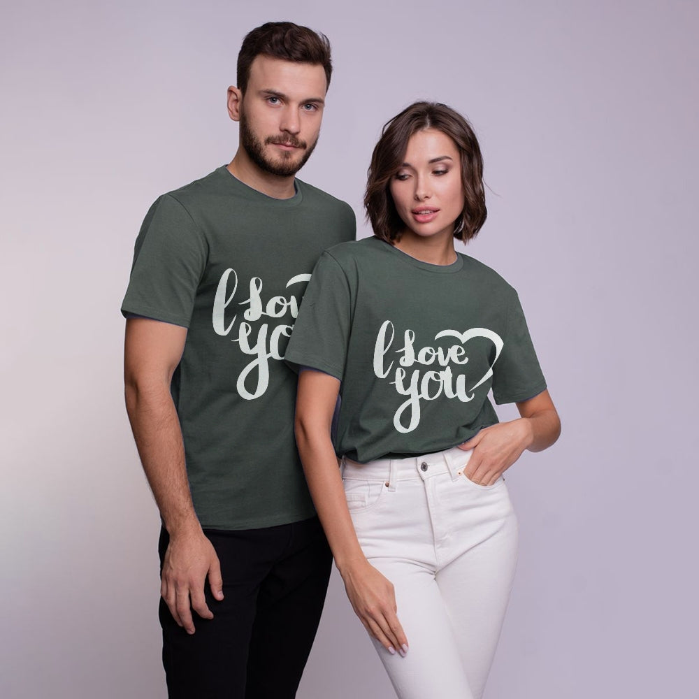 Soft Cotton Couple T-Shirts, Simple, Comfortable, and Stylish