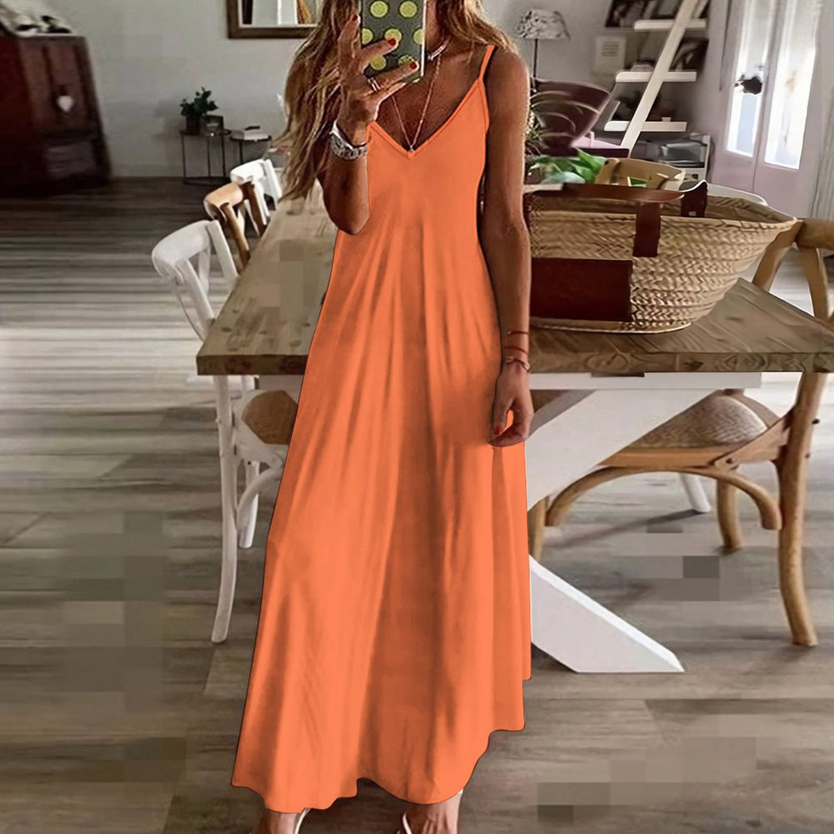 Bold and Beautiful Spaghetti Strap Maxi Dress for Statement Looks