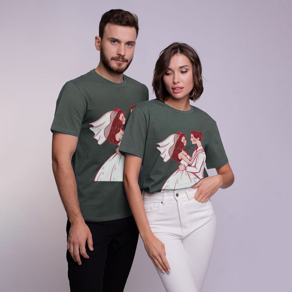 Matching Tees for Him and Her, Soft Cotton Comfort for Couples