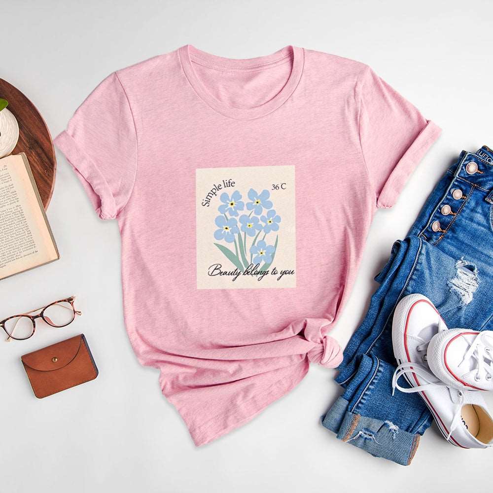 Creative Customizable Printed Round Neck T-Shirt, Realize Your Unique Conception - podsforgirl 