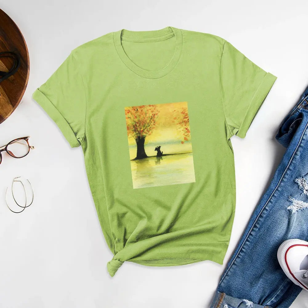 Natural Element Printed T-shirts, Embrace Green Life - Podsforgirl