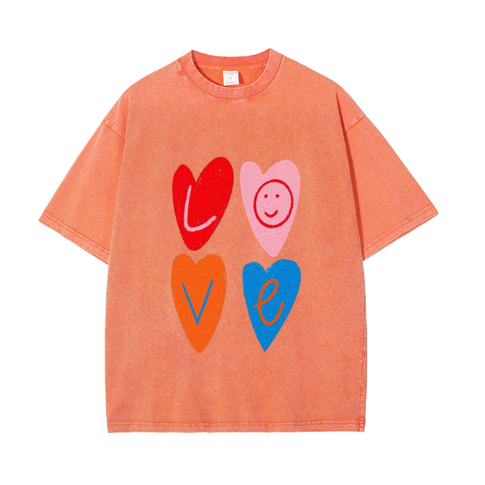 Cozy Up for Valentine’s Day with Matching Water-Washed T-Shirts