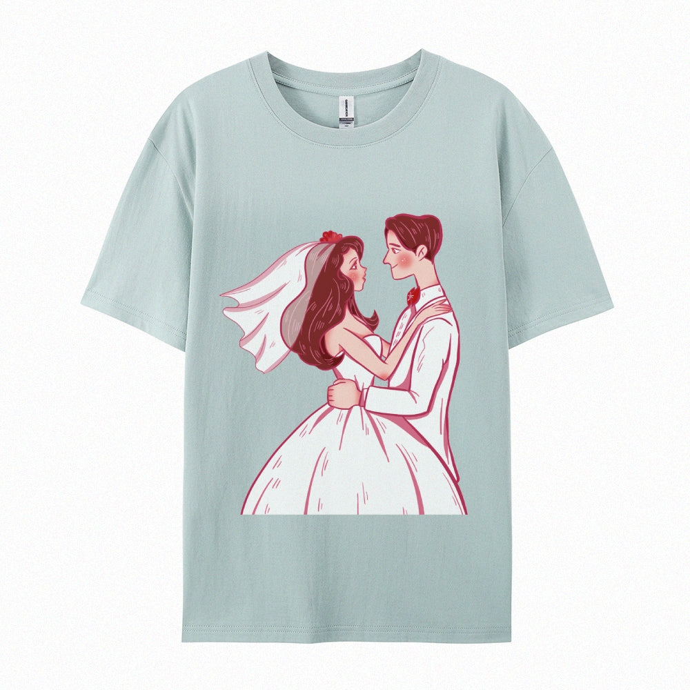 Matching Tees for Him and Her, Soft Cotton Comfort for Couples