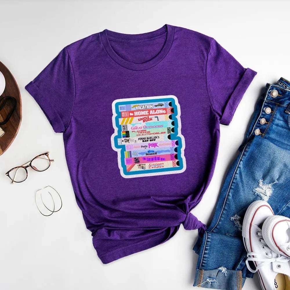 Creative Letter Combination Printed T-shirted,Show Unique Charm - Podsforgirl