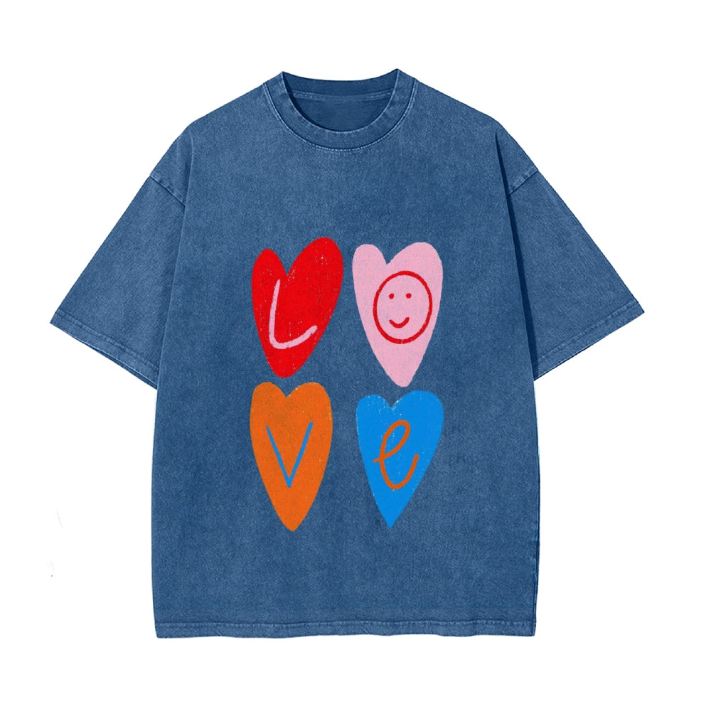 Cozy Up for Valentine’s Day with Matching Water-Washed T-Shirts