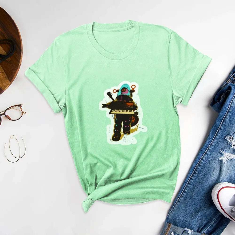 Cool Printed Round Neck T-Shirts, Show Personality Edge - podsforgirl 