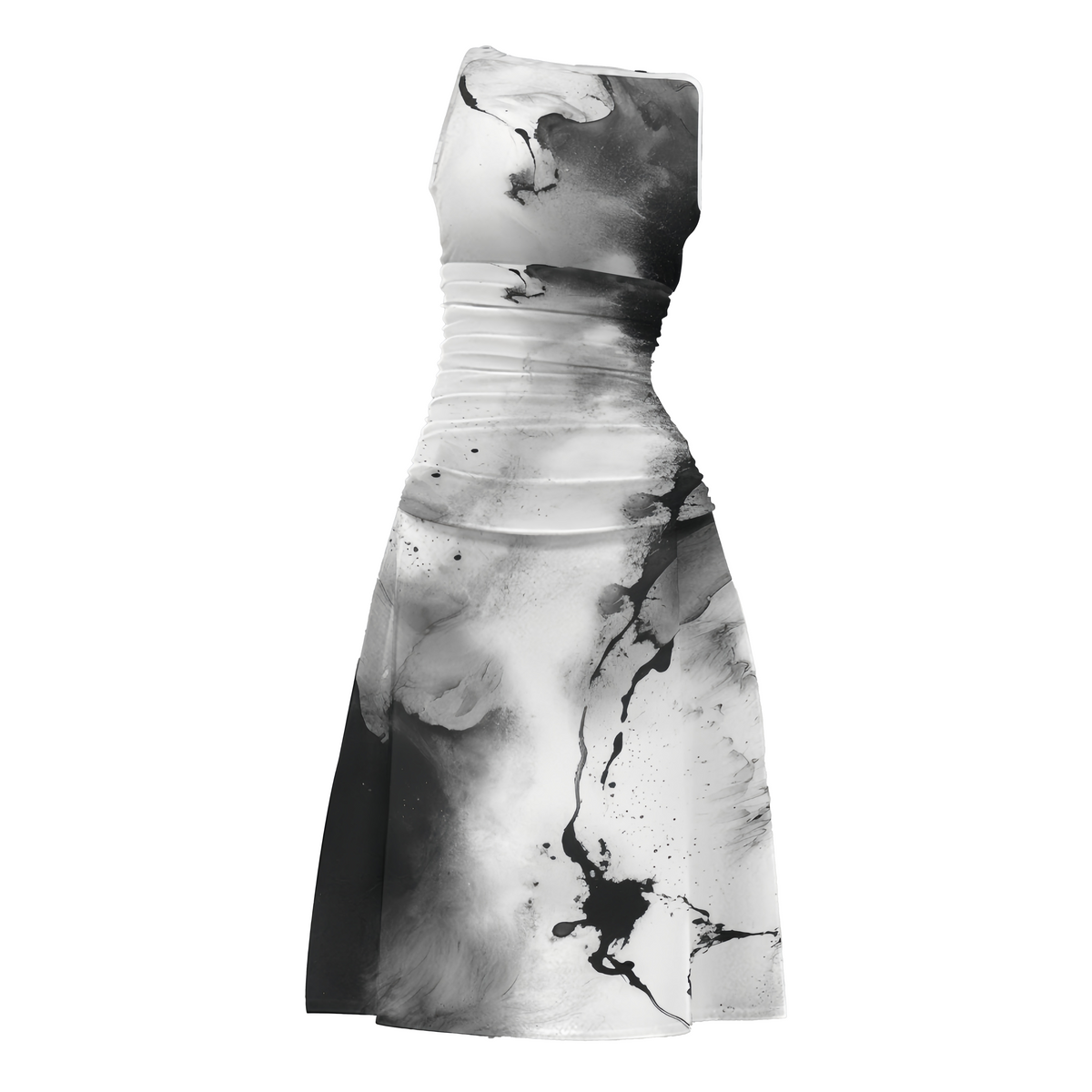 Ethereal Milk Silk Strapless Maxi Dress: A Vision of Grace - podsforgirl 