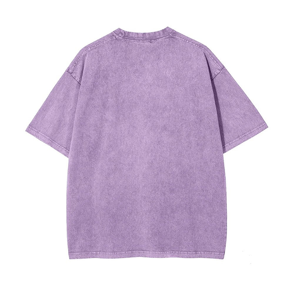 Vintage Washed Crewneck T-Shirt – Soft and Breathable - podsforgirl 