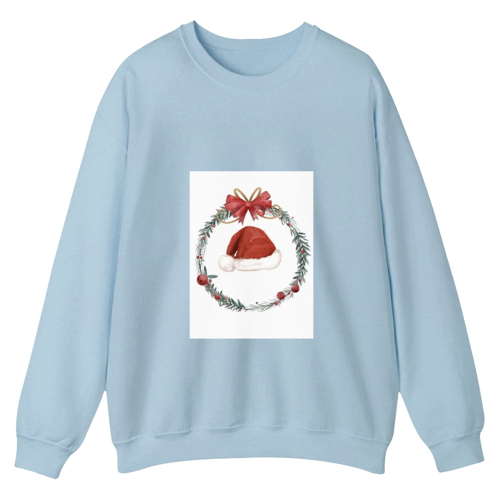 Warm Christmas Printed Pure Cotton Customizable Round Neck Sweatshirt - podsforgirl 