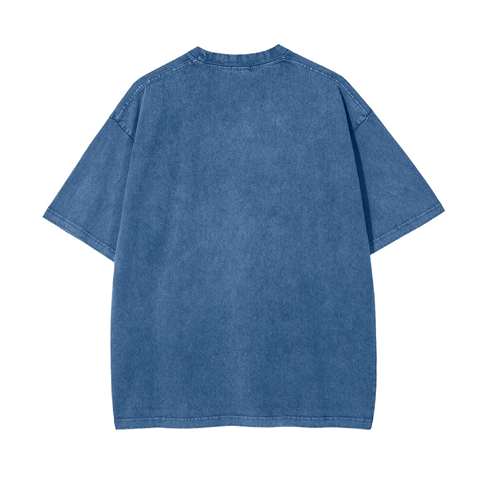 Vintage Washed Crewneck T-Shirt | Soft Cotton Fabric - podsforgirl 