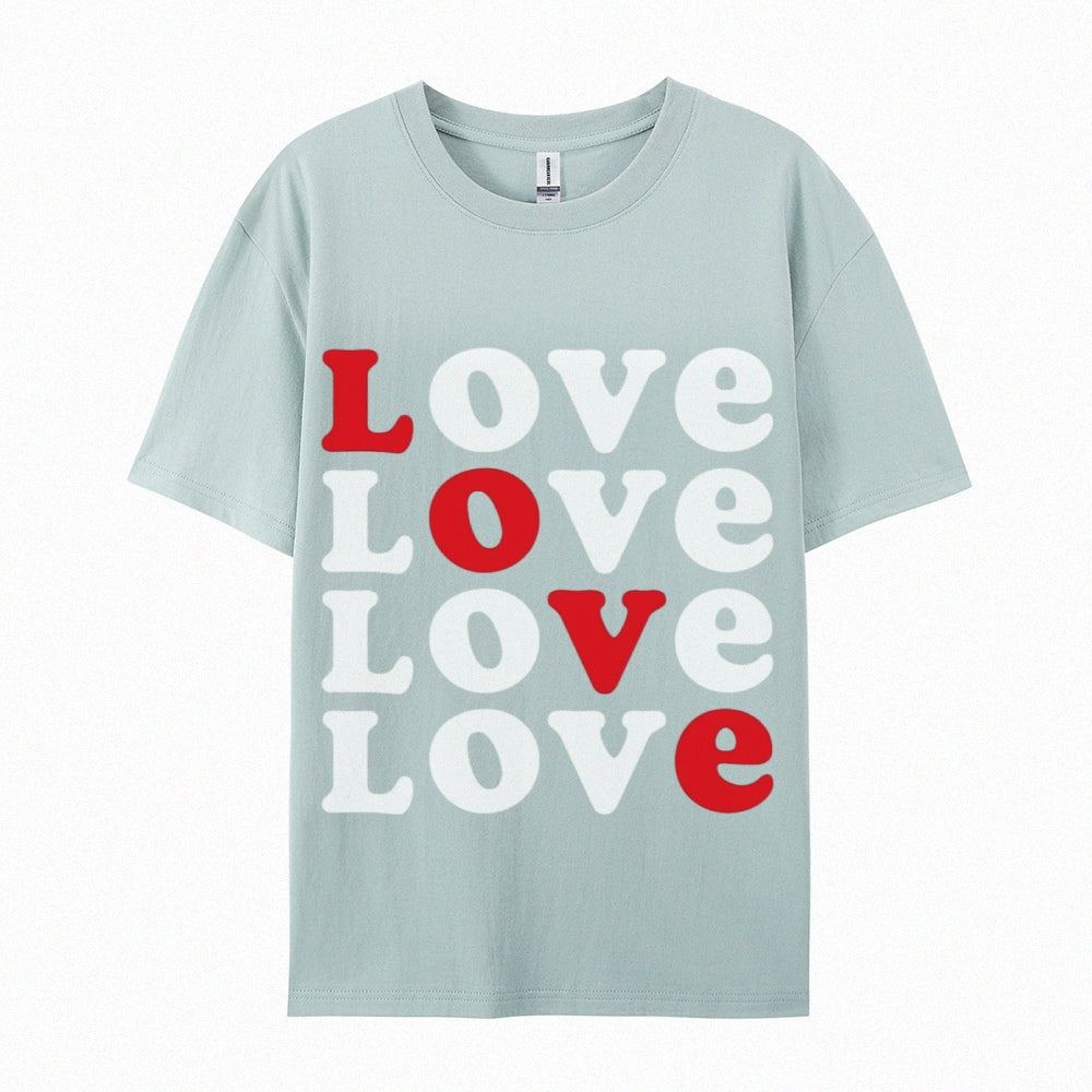 Pure Cotton Couple T-Shirts - Classic and Comfortable