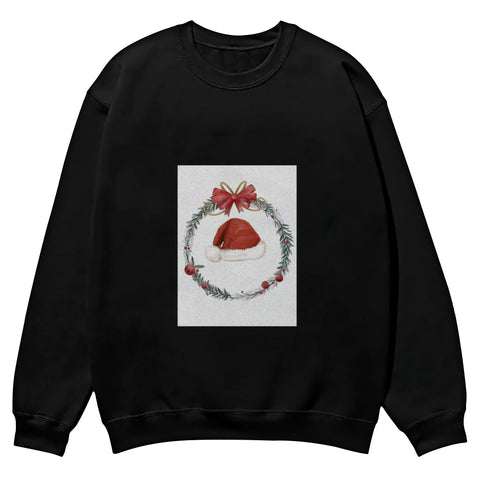 Warm Christmas Printed Pure Cotton Customizable Round Neck Sweatshirt - podsforgirl 