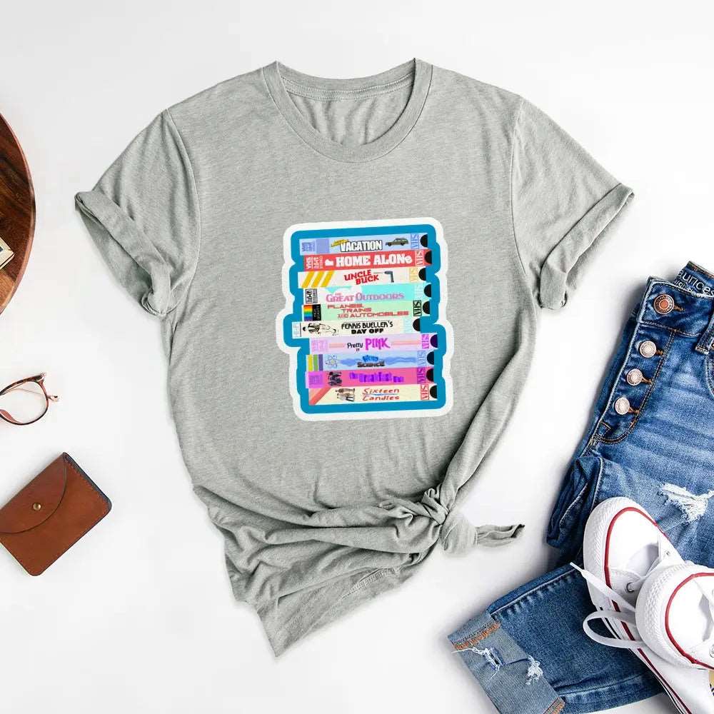 Creative Letter Combination Printed T-shirted,Show Unique Charm - Podsforgirl