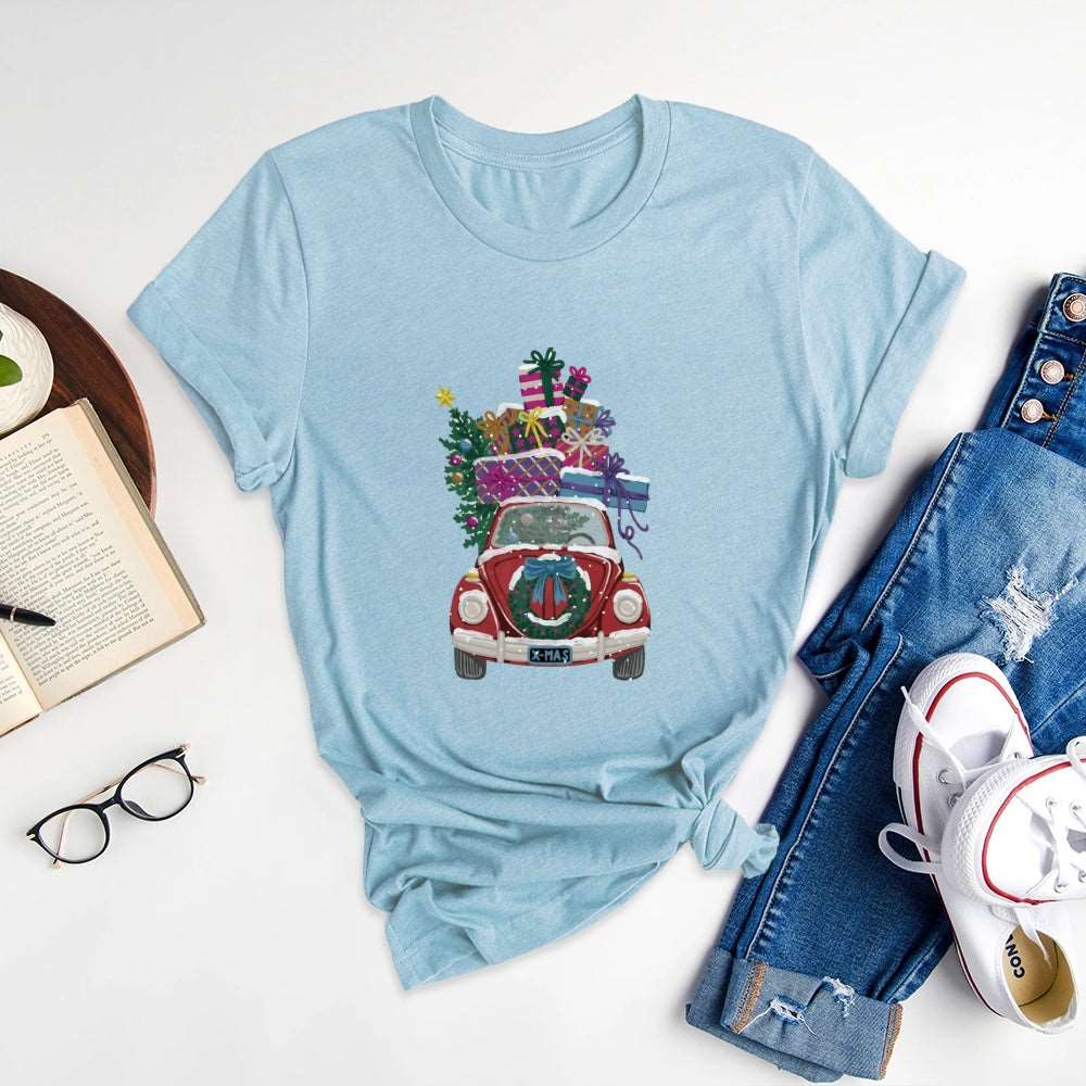 Creative Printed Round Neck T-Shirts, Break Through Conventional Imagination - podsforgirl 