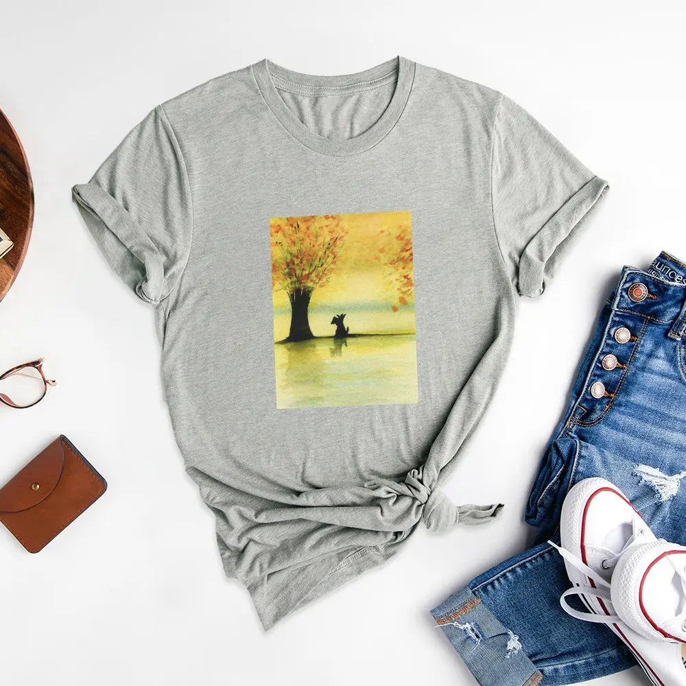 Natural Element Printed T-shirts, Embrace Green Life - Podsforgirl