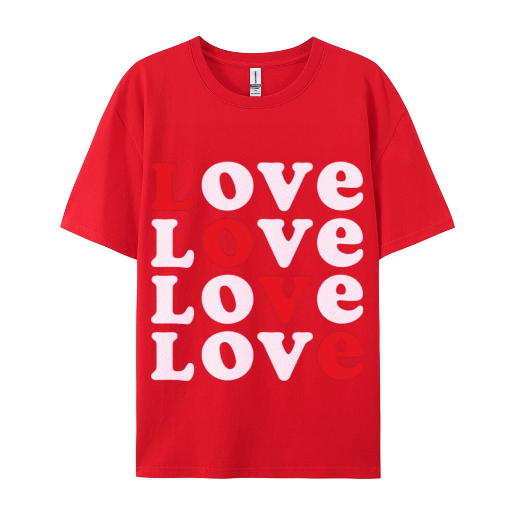 Pure Cotton Couple T-Shirts - Classic and Comfortable