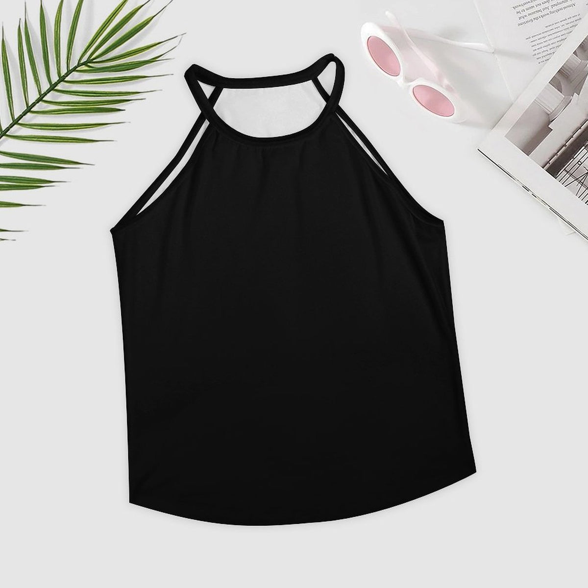 Trendy Halter Neck Round Neck Vest, A Must-Have for Every Wardrobe