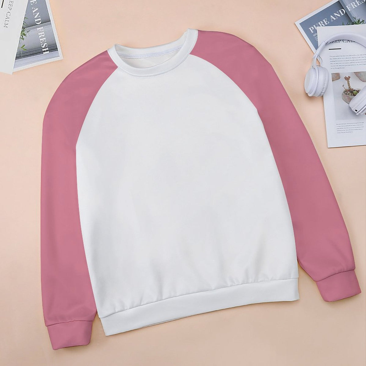 Trendy Raglan Sleeve Sweatshirt - A Must-Have for Casual Wear.