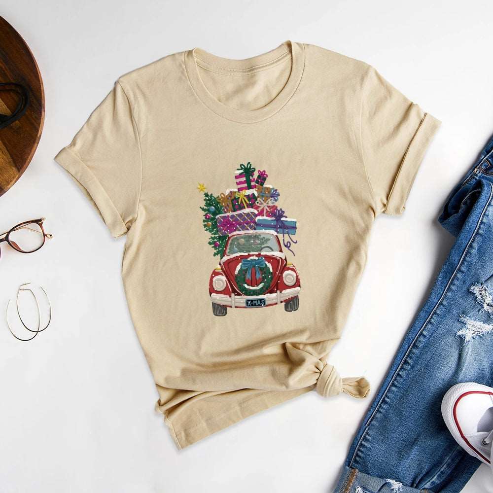 Creative Printed Round Neck T-Shirts, Break Through Conventional Imagination - podsforgirl 