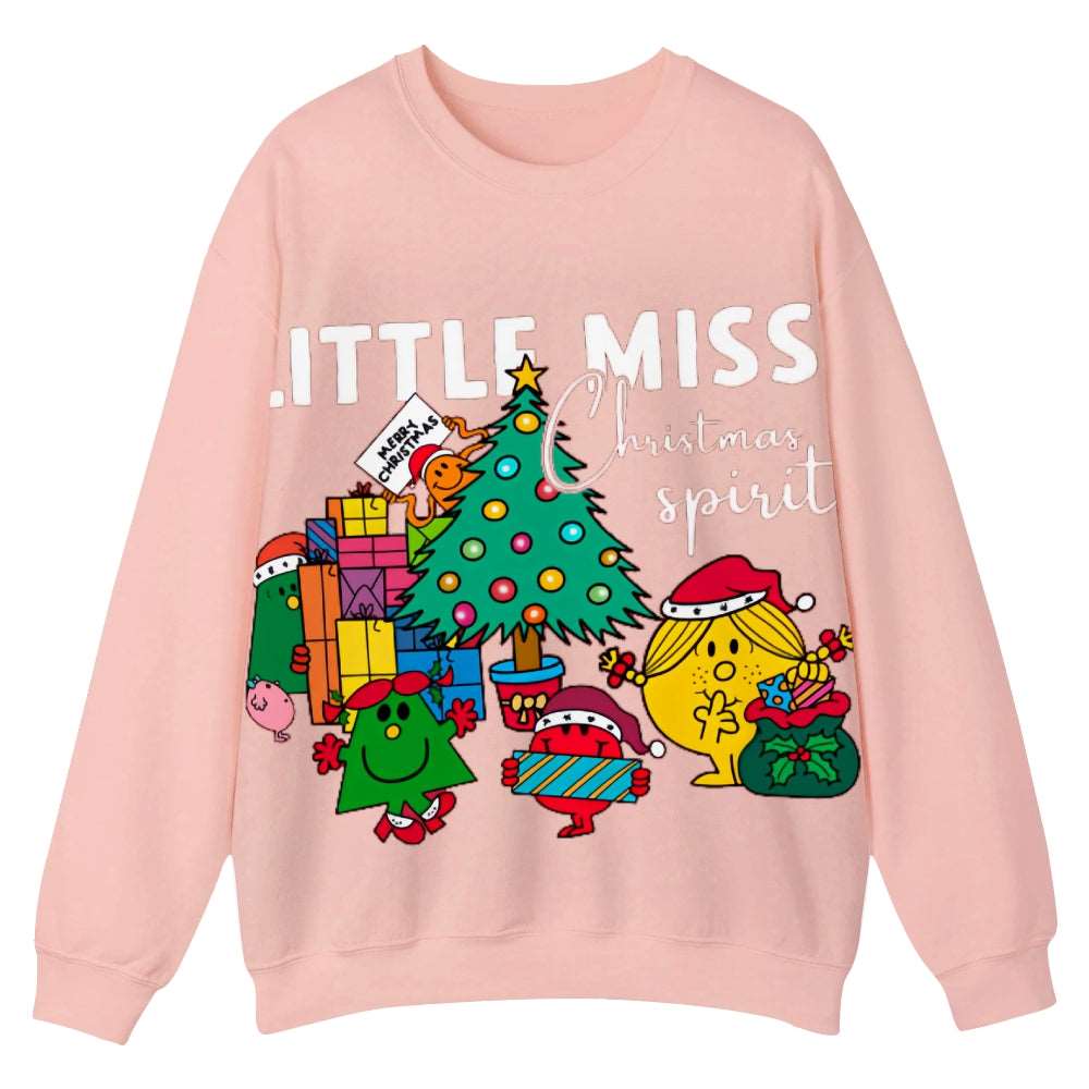 Chic Christmas Round-Neck Sweatshirt: The Latest Holiday Fashion Craze - podsforgirl 