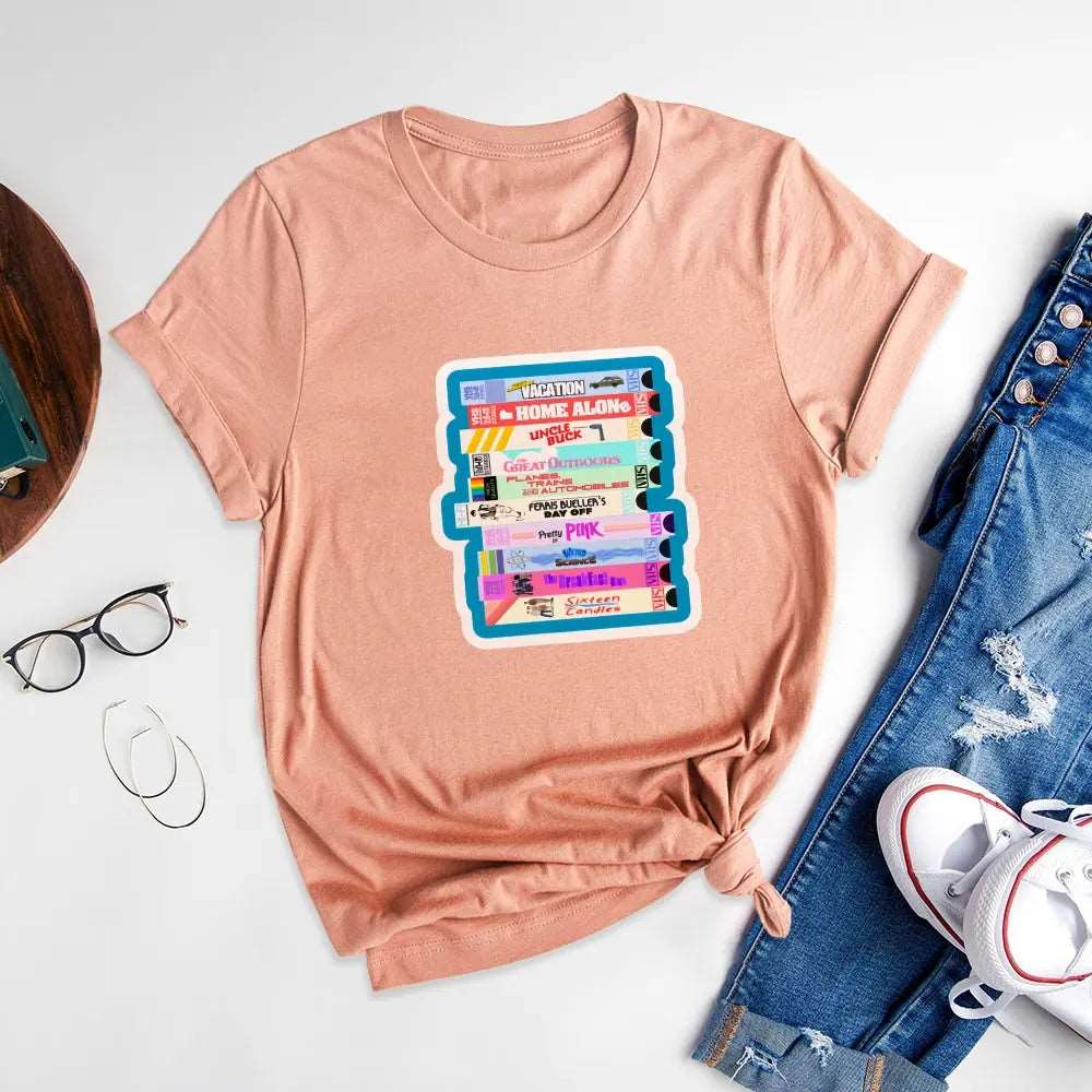 Creative Letter Combination Printed T-shirted,Show Unique Charm - Podsforgirl