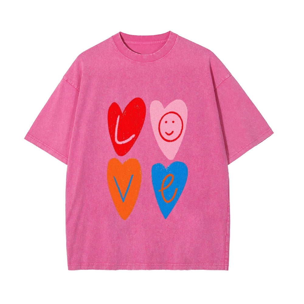 Cozy Up for Valentine’s Day with Matching Water-Washed T-Shirts